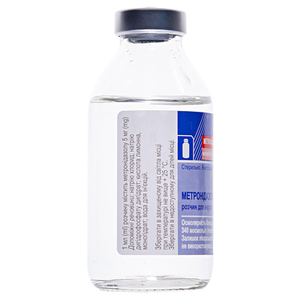 Метронідазол-Новофарм розчин для інфузій 5 мг/мл по 100 мл у пляшці 1 шт.