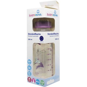 Пляшка Baby-nova 47010-2 пластик 240мл Декор дівчинка