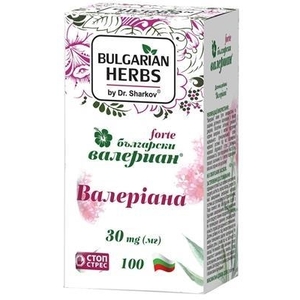 Валериана Форте Bulgarian Herbs табл. 30мг №100