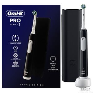 Зубна щітка ORAL-B Pro CrossAction електрична 750 D16.513.1UX тип 3756 Black Edition
