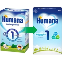 Суміш Humana-1 з пребіотиками молочна 600 г
