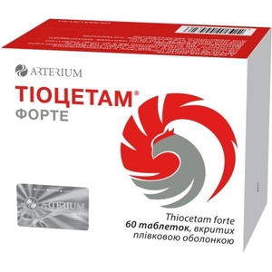 Тіоцетам форте таблетки 60 шт. (10х6)