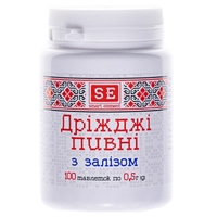 Дрожжи пивные с железом Фармаком  0,5г №100