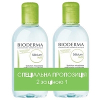 Набор Bioderma Себиом Н2О мицелярный лосьон 2*250 мл