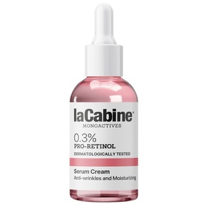 Крем-сироватка LaCabine 0.3% Pro-Retinol 2 in 1. Зволожувальна проти зморшок шкіри обличчя, 0,3% проретинолу 30 мл