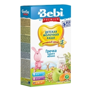 Каша Bebi Преміум молочна Гречана з ябл. та абр. з 5 міс 200г