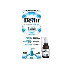 Дефлю Сильвер для горла лосьон-спрей 30мл