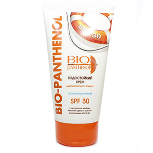Крем Bio-Pantenol водостойкий для безопасного загара SPF30 150мл