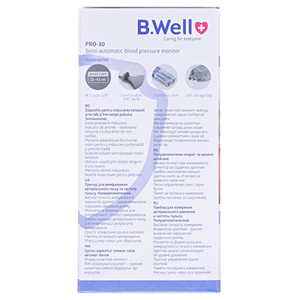 Тонометр B.Well Pro-30 манж. M-L (22-42 см) полуавт.