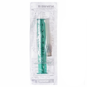 Шприц 3-х комп. Omnifix Luer Duo с 1-й иглой 22G (0,7x30мм) 5мл №1 B.Braun