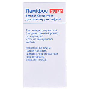 Памифос концентрат 3 мг/мл (90 мг) по 30 мл во флаконе 1 шт.