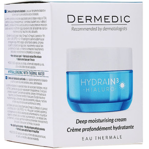 Крем Dermedic Hydrain3 Hialuro Ультра увлажняющий гиалуроновый с защитой SPF15 50г
