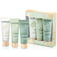 Набір Caudalie2621 Mini Mask Trio Set(Зволожуюча маска 15мл+Маска Детокс 15мл+Гліколева маска-пілінг 15мл)