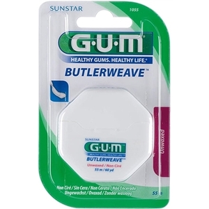 Зубна нитка GUM BUTLERWEAVE невощена 55 м