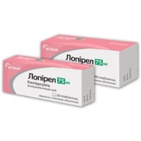 Лопирел-Тева таблетки по 75 мг 90 шт.