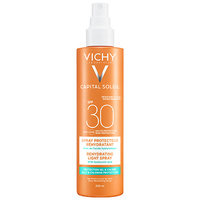 Спрей Vichy Капиталь Солей солнцезащитный водостойкий с гиалур кислотой SPF30+ 200мл