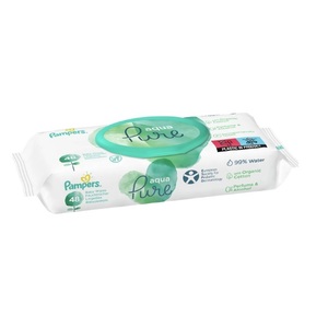 Серветки вологі Pampers дитячі Aqua Pure №48 ПрепакКор