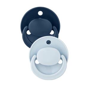 Пустышка Baby-nova 23500-1 лат.круглая моно 2шт.розово/сиреневая