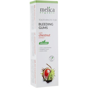 Зубна паста Melica Organic Для кровоточивих ясен з екстрактом каштанa 100 мл