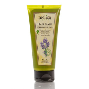 Маска Melica Organic Для фарбованого волосся з екстрактом лаванди і УФ-фільтрами 200 мл