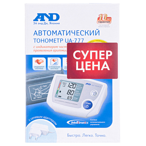 Тонометр A&D UA-777 автомат. эл.