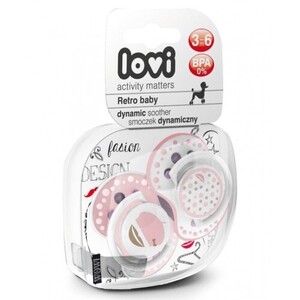 Пустышка Lovi 22/804 силиконовая динамическая Basic 3-6 м 2 шт