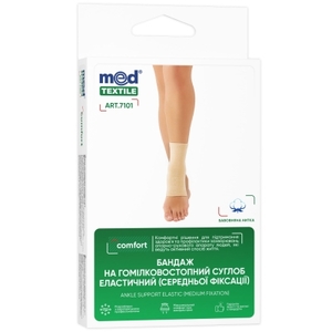 Бандаж Medtextile на голеностопый сустав эластичный р. XL 7101