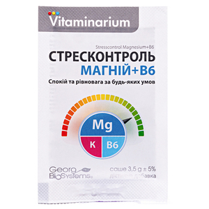 Витаминариум Стресконтроль Магний+B6 саше №30