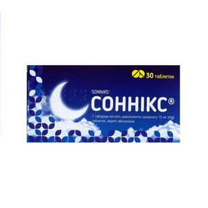 Соннікс-Астрафарм таблетки по 15 мг 30 шт.