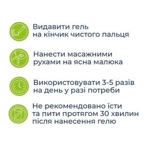 Дитячий гель для ясен при прорізуванні зубів Dentinale Natura 20мл