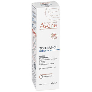 Флюид Avene Толеранс Гидра-10 для лица увлажняющий с гиал. кисл. 40мл