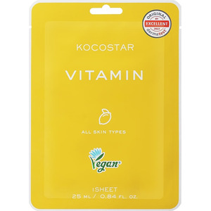 Маска Kocostar Vitamin mask антиоксидантная для сияния кожи с витаминами