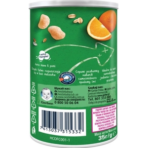 Снеки Gerber Органик Пшенично-овсяные морковь, апельсин 35г