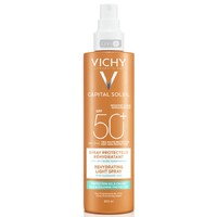 Спрей Vichy Капиталь Солей солнцезащитный водостойкий с гиалур кислотой SPF50+ 200мл