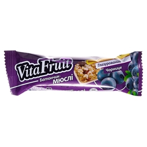 Батончик-мюсли Vita Fruit черника 25г