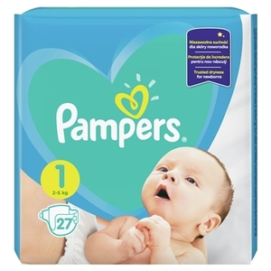 Підгузники Pampers BABY-DRY PLUS Newborn №27