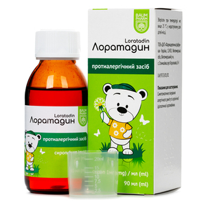 Лоратадин сироп 5 мг/5 мл по 90 мл во флаконе 1 шт. - Житомир