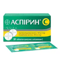 Аспірин таблетки по 400 мг 10 шт. - Байєр