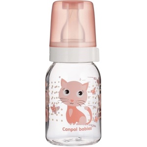 Бутылочка Canpol 11/851 BPA FREE с рис.Веселые зверьки 120 мл