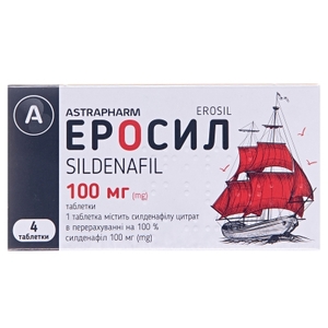 Еросіл-Астрафарм табл. 100мг №4 ТМ Tabula Vita