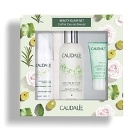Набір Caudalie2639 Beauty Elixir Set ( Еліксір-вода для краси обличчя 100мл, Пінка для зняття макіяжу 50мл, Vinopure Матуючий флюїд Досконала шкіра, 15мл)