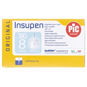 Игла Insupen для шприц-ручки G31 (0,25*8мм) №100