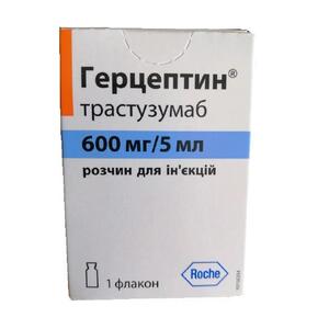 Герцептин р-н д/ін. 600мг/5мл 5мл флак. №1