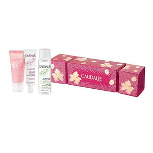 Набор Caudalie2527 Vinosource Xmas Cracker (Крем сорбет 15мл+Сыв. S.O.S 10мл+Вода д/снят. мак.30мл)