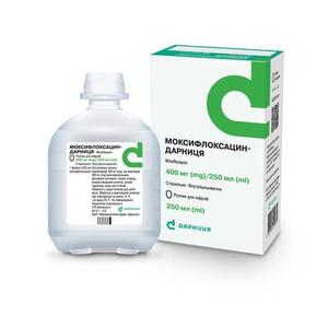 Моксифлоксацин р-н д/інф. 400мг/250мл флак. 250мл Дарница
