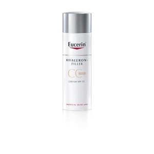 Крем Eucerin 87921 Гиалурон-Филлер CC с моментальной коррекцией кожи лица светлый 50мл