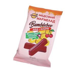 Мармелад Marbee медовый Bumblebee мед вишня 50г