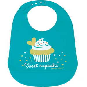 Нагрудник Canpol 74/027 силіконовий з кишенькою Bonjour Paris червоний