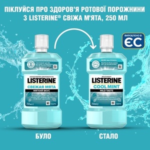 Ополіскувач LISTERINE д/рот. порож. Свіжа мята 250 мл