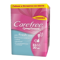 Прокладки Carefree Щоденні with Fresh scent супертонкі №20